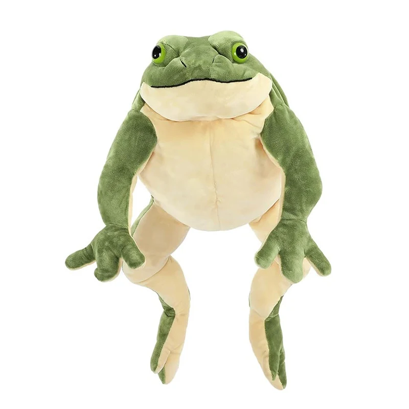 Kawaii Giant Frog Plush Goose Soft Toy Stuffed Animal Doll For Kids 22 Inches Large, Green