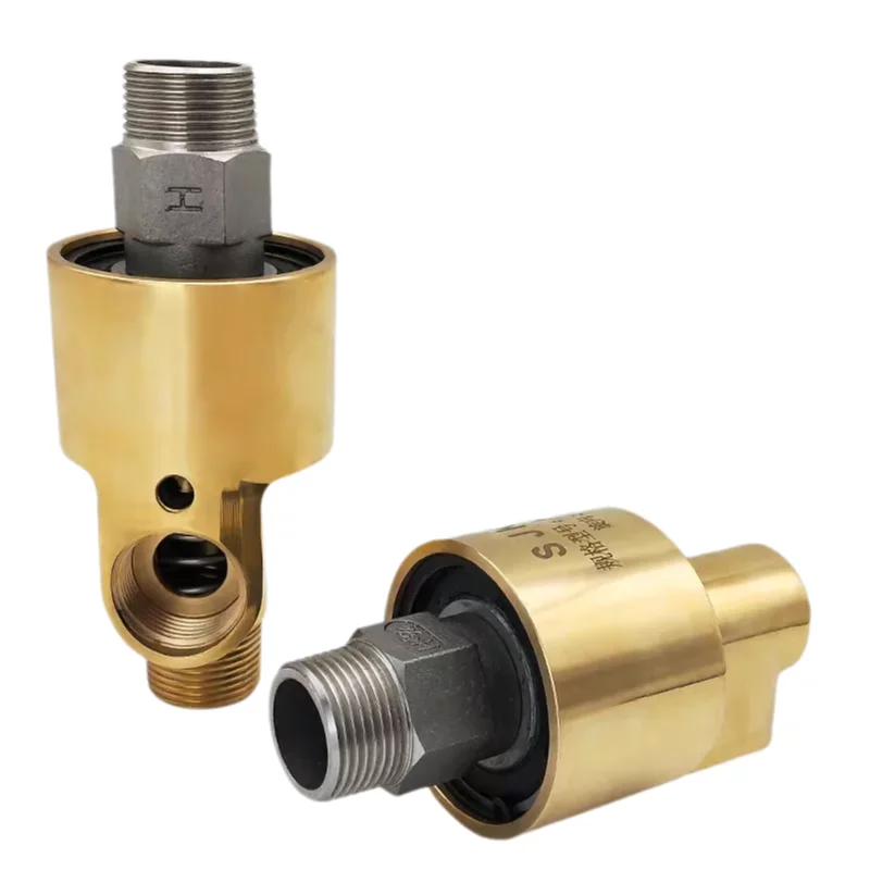 HS-G20-8 3/4-1/4 Inch 2 Way Rotating Joint Dual Direction Rotary Swivel Coupling Water Air Oil Union Fitting