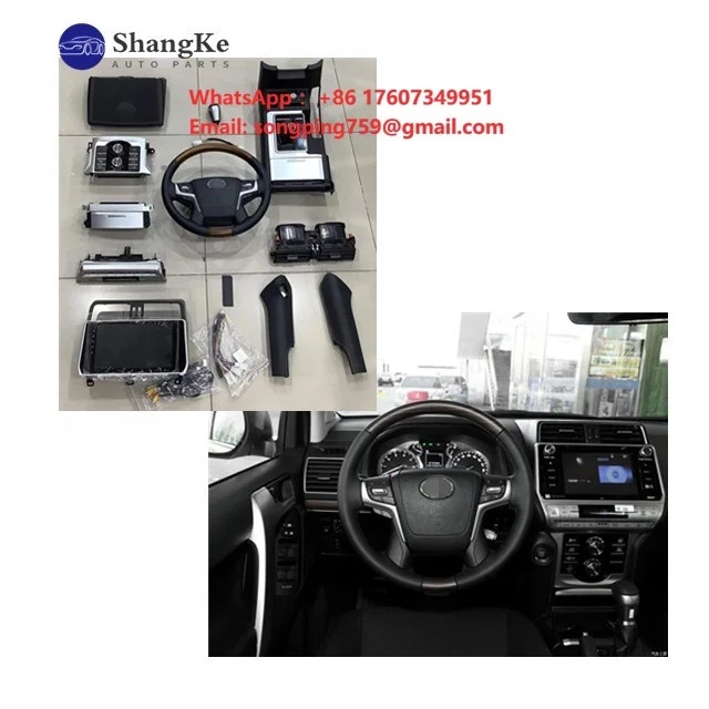 Interior Upgrade Kit for Prado 2010-2017 Interior Upgrade to 2021  Look Steering Wheel Conversion Kit