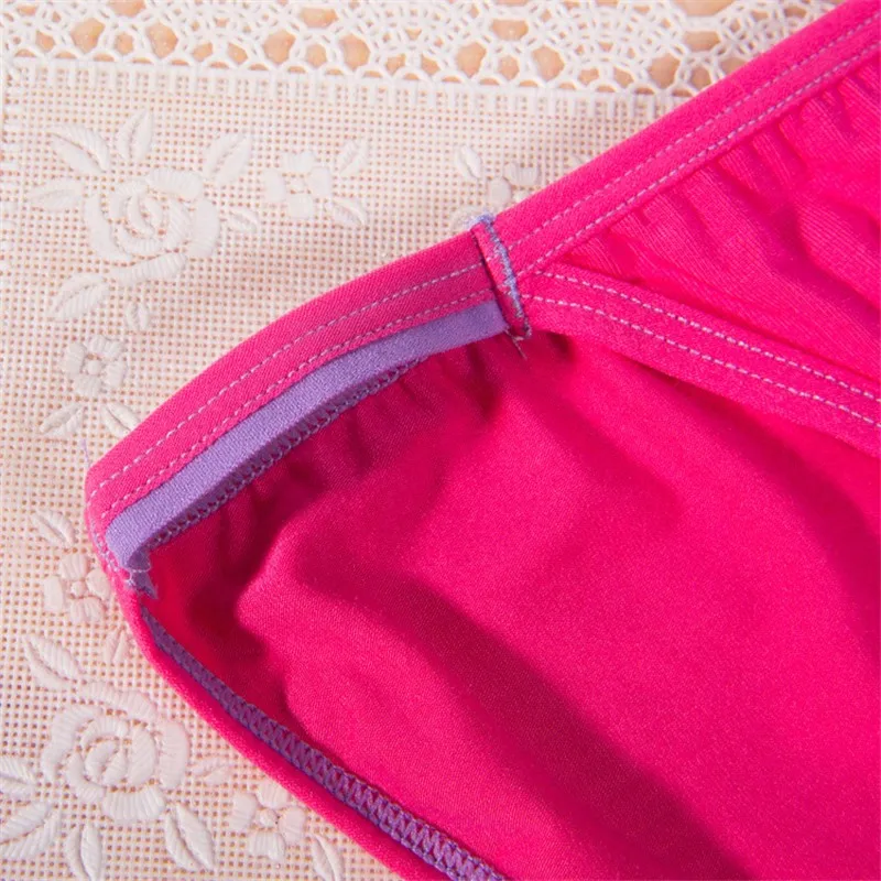 4 pièces/ensemble Vente Chaude Solide Modal Fiber Sexy Femmes Culottes Sous-Vêtements Tous Les Jours Mémoires Culotte Taille Basse Lingerie de Couleur de Sucrerie FUNCILAC