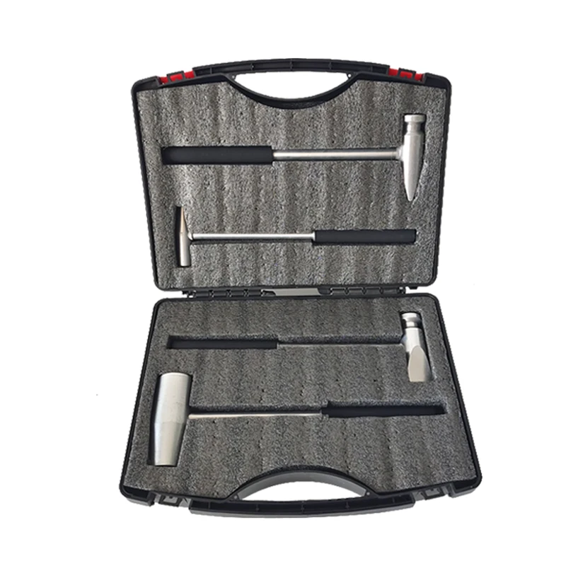 Aluminum Alloy Leveling Hammer Aluminum Body Sheet Metal Dent Repair Hammer 4-piece Set
