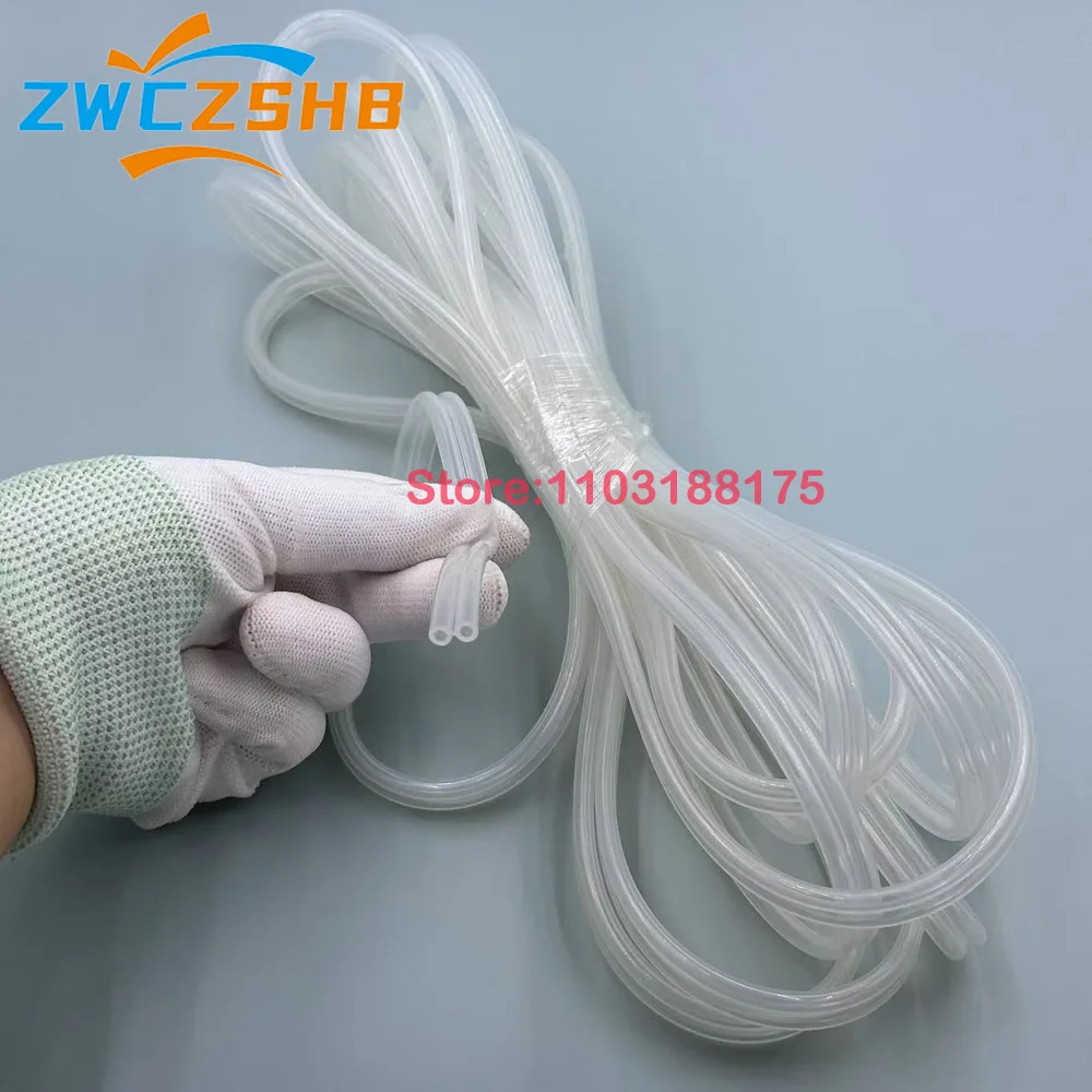 5 متر لينة سيليكون الحبر أنبوب خط مزدوج خطين لإبسون ميماكي غطاء علوي Mutoh VJ 1604 1624 مضخة الجمعية الأنابيب خرطوم 4.5*2.5 مللي متر #4