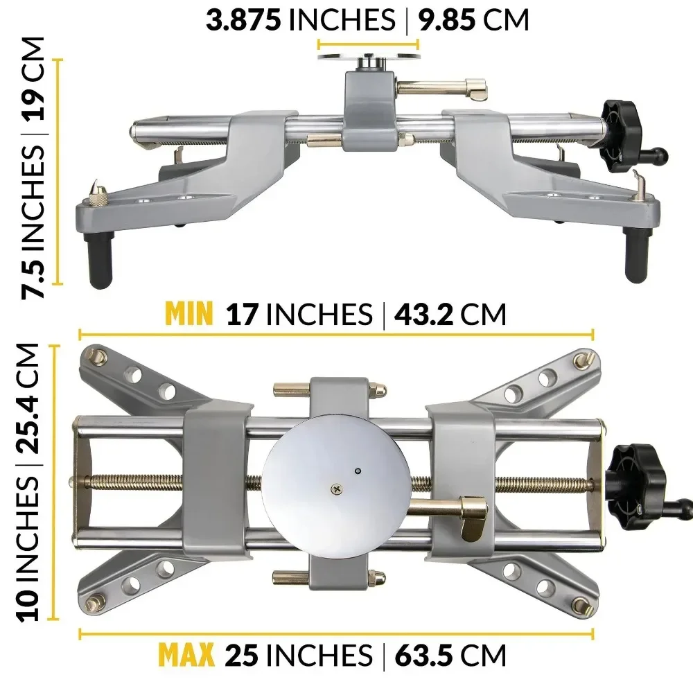 Four Wheel PositionerUniversal Wheel Clamp Wheel Alignment Magnetic Adapter for Precision Camber Caster Gauges Car Repair Tool