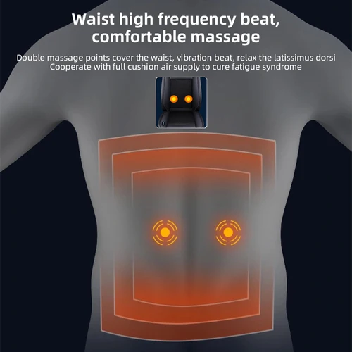 Imagen 2 del producto Funda para asiento de coche 3 en 1, asiento de masaje con calefacción y refrigeración, cojín para asiento de aire fresco de verano, 10 ventiladores ocultos, asiento de ventilación de soplado rápido