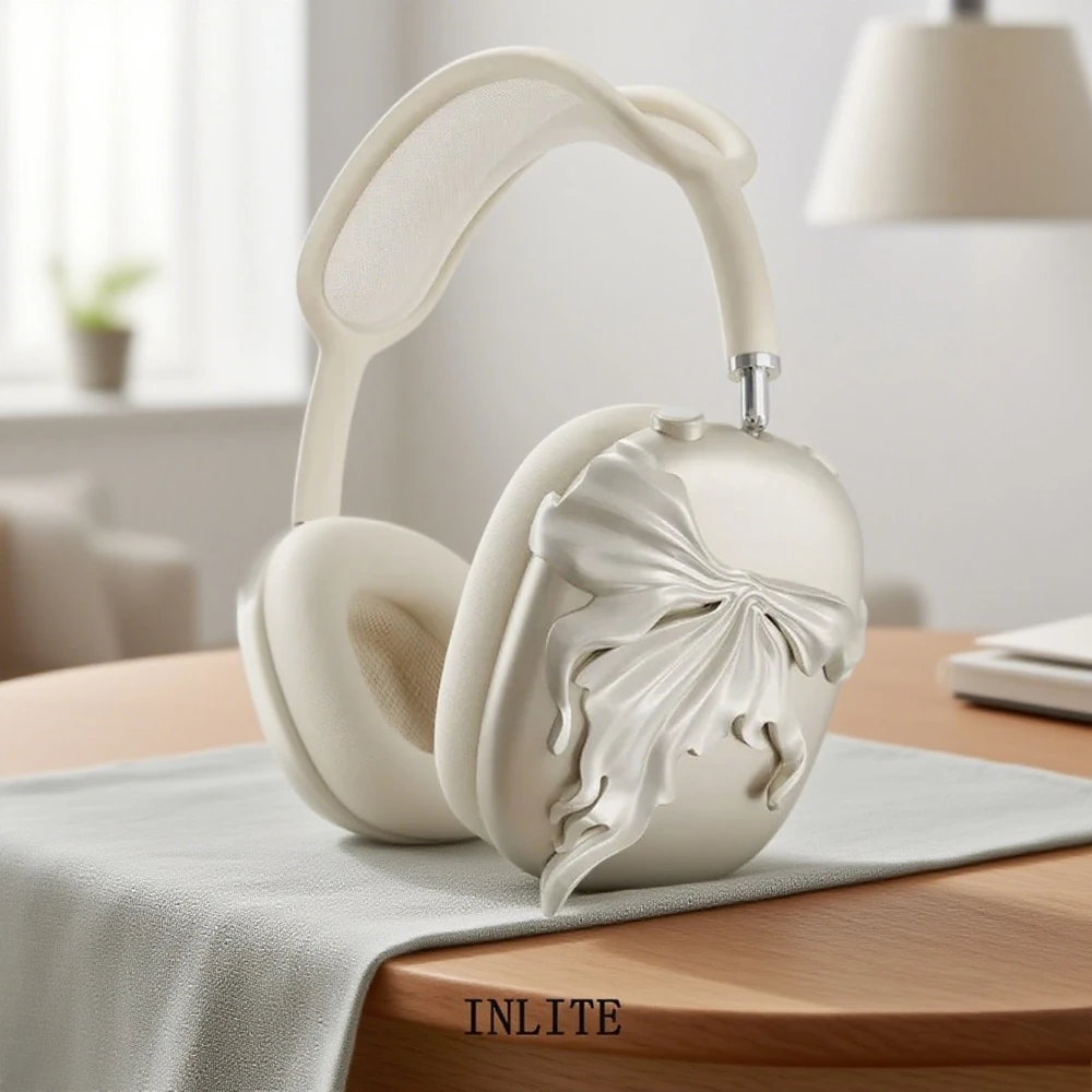 

Чехол для Airpods Max Y2K, чехол для наушников с милым бантом, аксессуар для наушников, смола для Airpods Max, реплика, украшение, защитный чехол