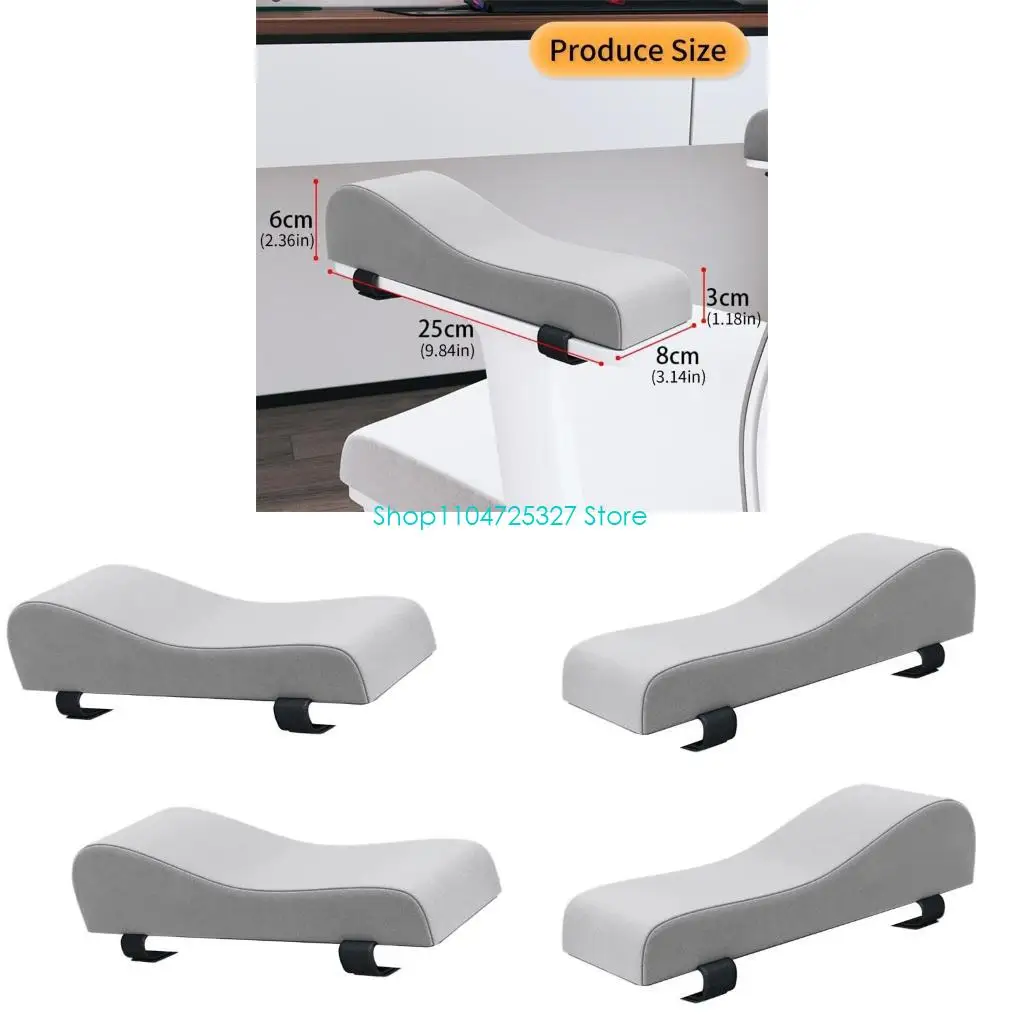 D8KF كرسي مكتب منصات الذراع وسادة السحابات قابل للتعديل وسادة رغوة الذاكرة قاعدة مقاومة للانزلاق لدعم المعصم الكوع الراحة #1