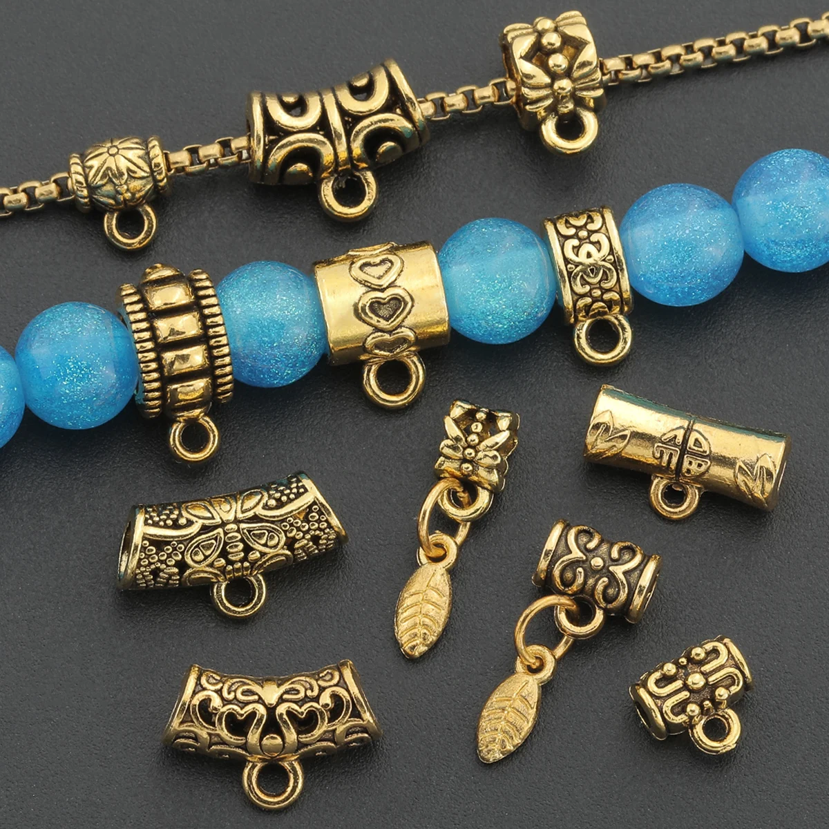 Jewelry Making Using Beads - 50 قطعة من الخرز المثلث الشكل