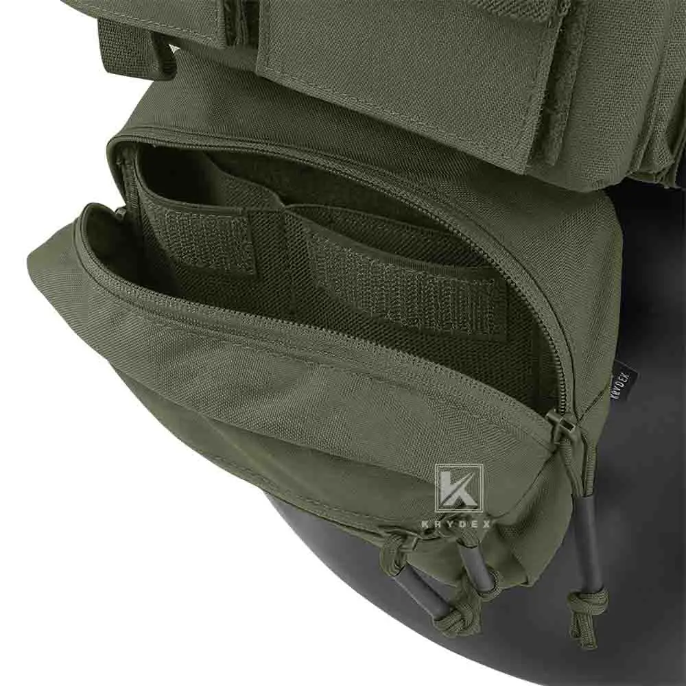 Imagem -05 - Krydex-tactical Peito Rig Carrier Vest Micro Chassis Bolsa Pouch Caça Paintball Bolsa Modular m4 ak Magazine Mk3 Mk4 5.56 7.62