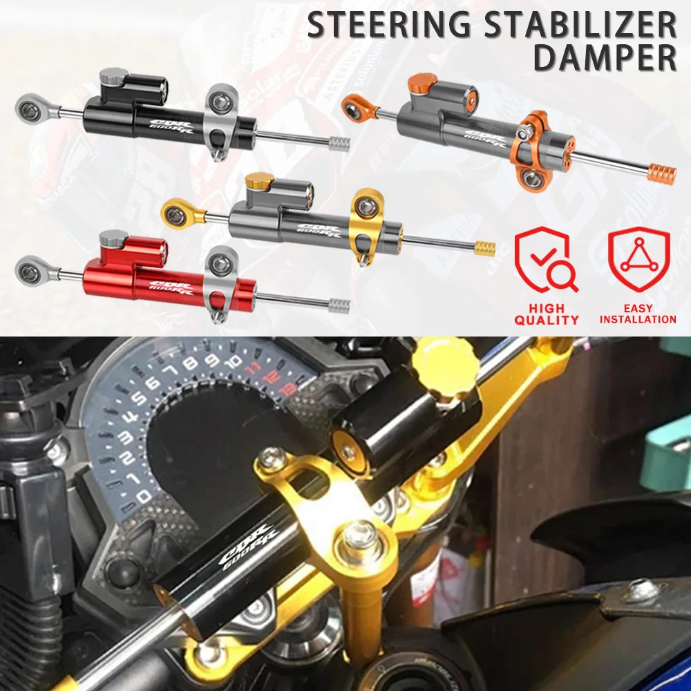 

For Honda CBR 600 RR CBR 600RR CBR600rr 2003-2020 2021 2022 2023 Universal Motorcycle CNC Adjustable Steering Damper Stabilizer