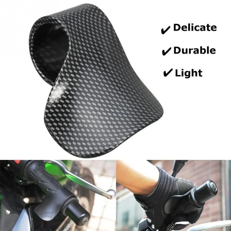 

Universal Carbon Fiber Motorcycle Throttle Rest Cruise Control Aid Grips Rocker Handle Bicycle Accessories Handle Bar Tape