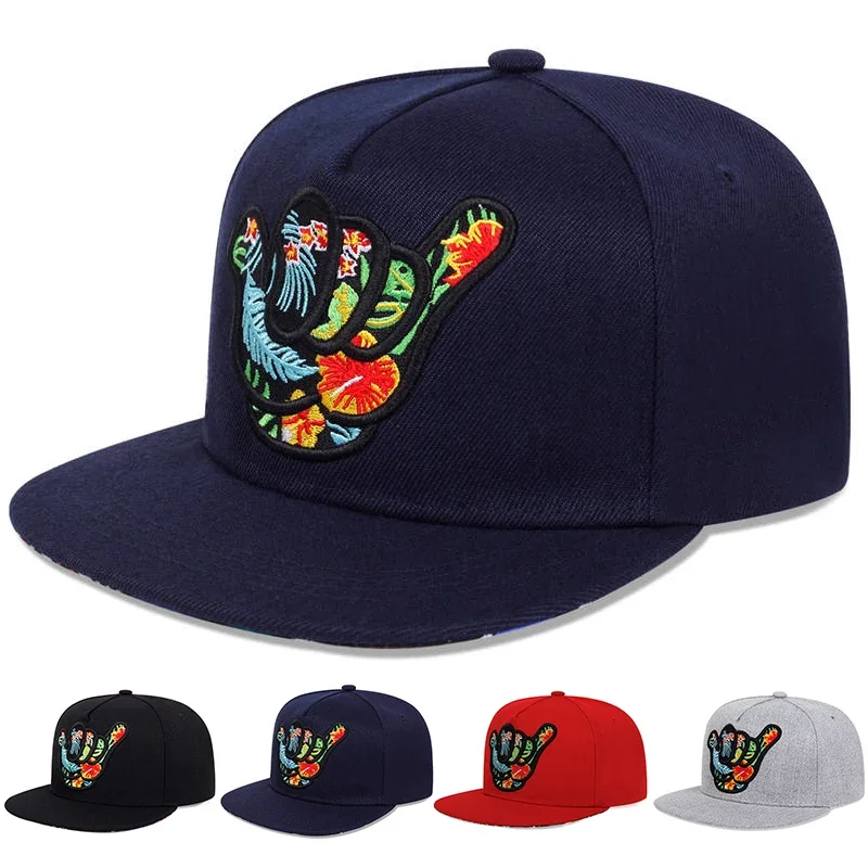 

Unisex Fingers 666 Embroidery Hip-hop Hats Spring Autumn Outdoor Adjustable Casual Baseball Caps Trucker Caps Sunscreen Hat