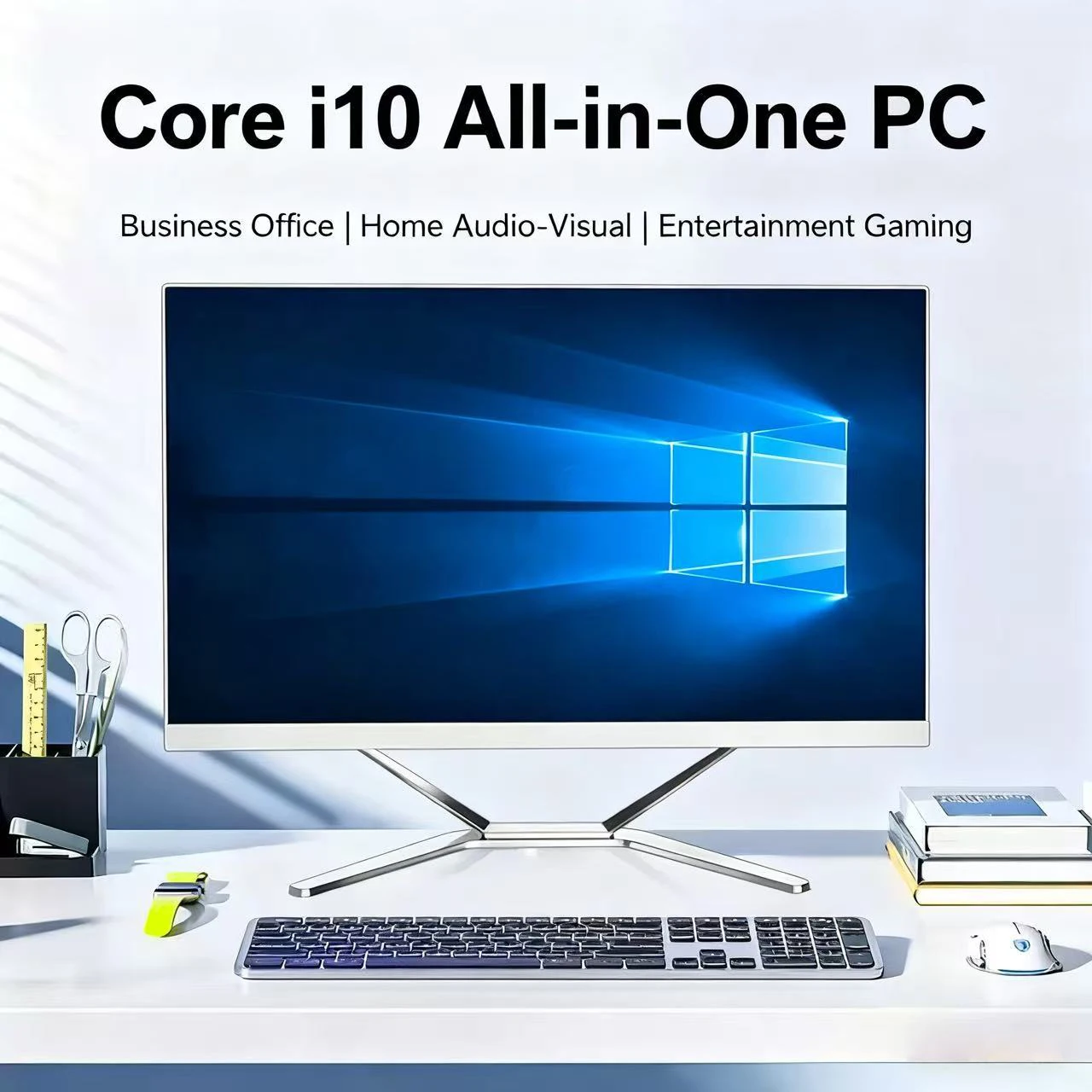 PC desktop all-in-one da 22 pollici i3 i5 i7 i9 Computer desktop da ufficio da 21,5 pollici per l'editazione domestica e in ufficio
