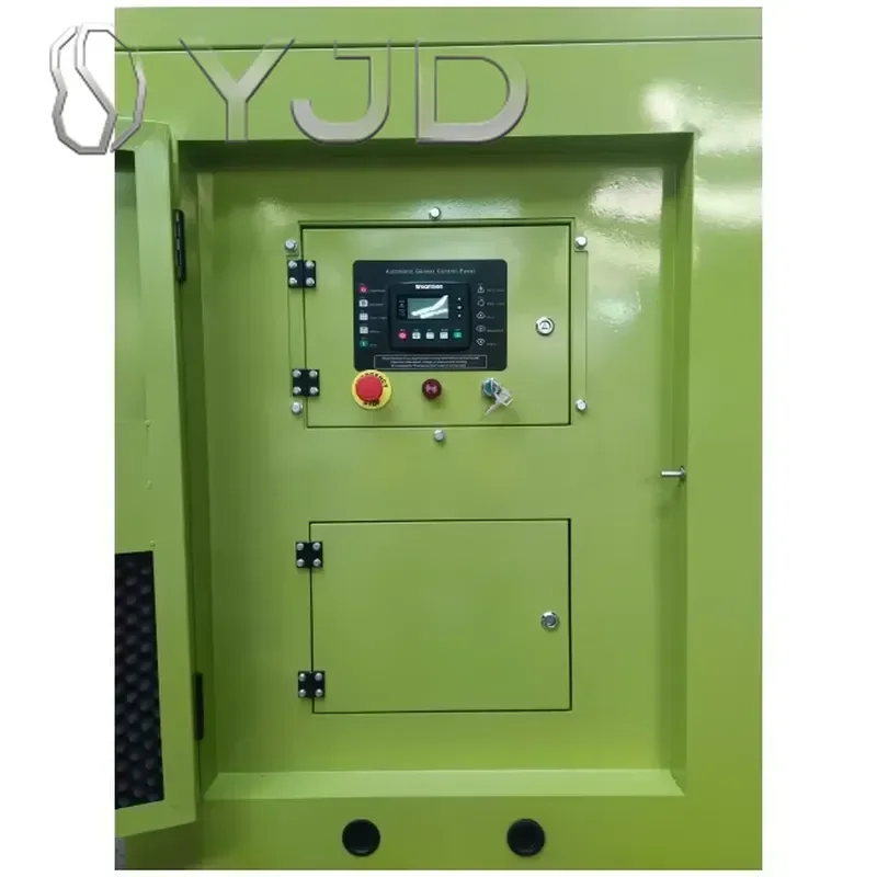 YJD Engine Silent Type Open Frame Diesel Generator 15kw to 40kw Home Use 1500rpm Speed 400V/220V 50HZ/60HZ ATS 24V DC Electric