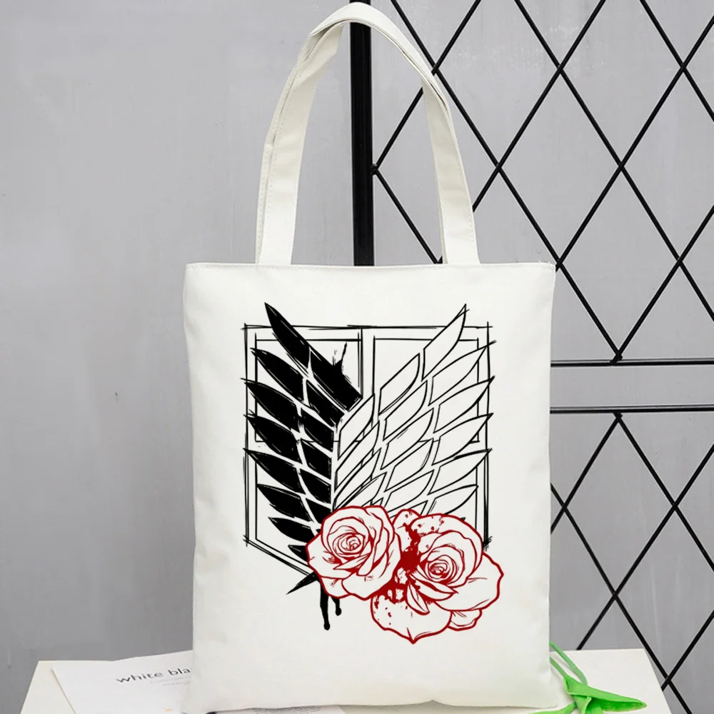 bolsa-tote-attack-on-titan-bolsa-dobravel-bolsa-de-ombro-sacola-de-compras-feminina