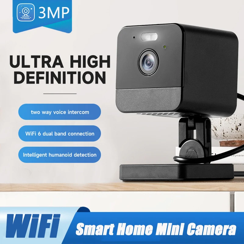 3MP 1296P Eseecloud APP Full Color WIFI IP Camera Battery Power Low Comsunption Home Secuirty AI Humanoid Detection Baby Monitor