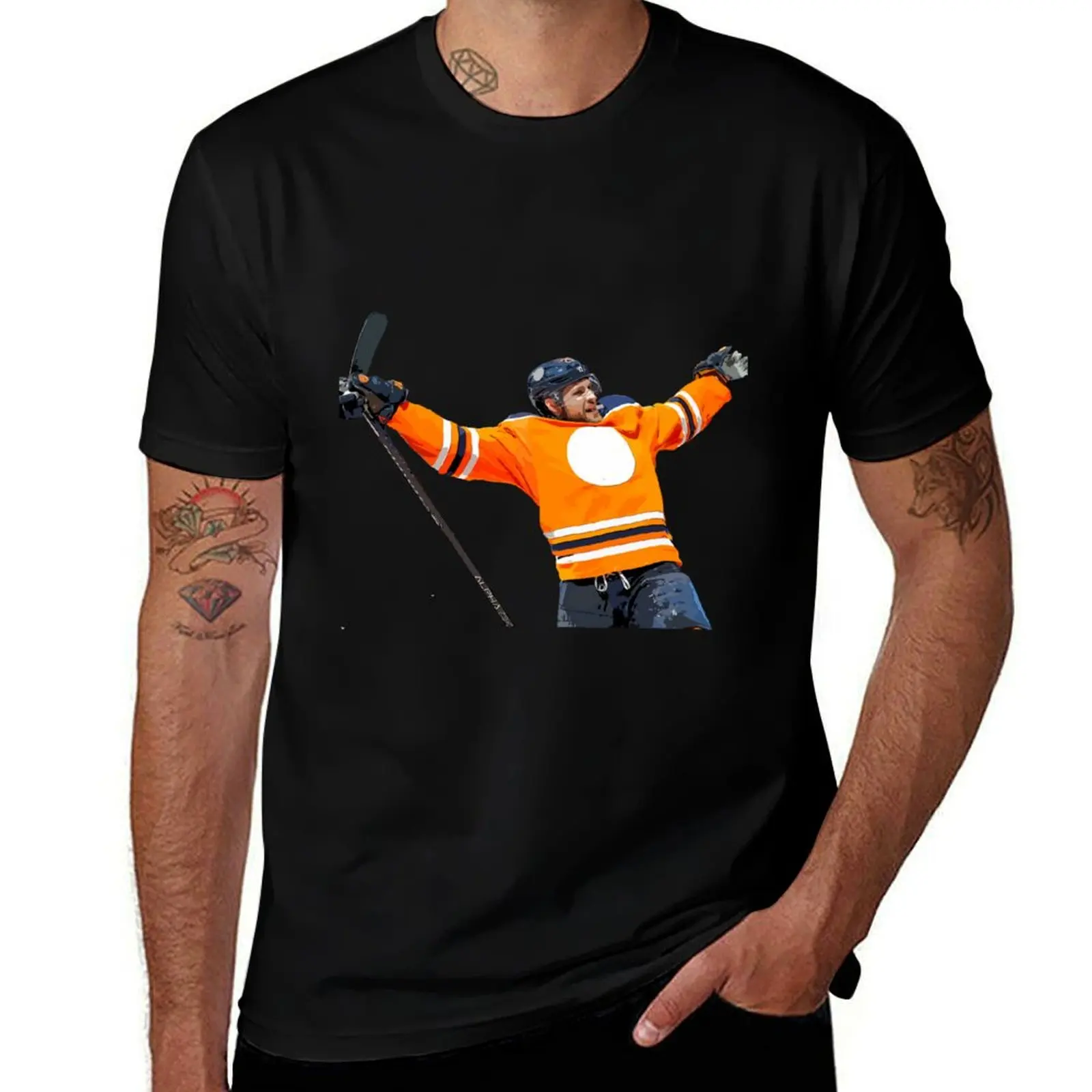 Leon Draisaitl T-Shirt plain Blouse quick-drying mens plain t shirts