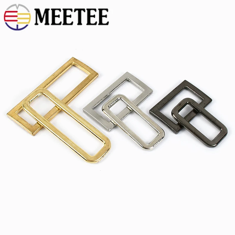 10Pcs 20/25/30/35/40mm D Ring Bag Connector Buckles Metal Handbag Decor Clasps DIY Leather Craft Bags Hardware Accessories