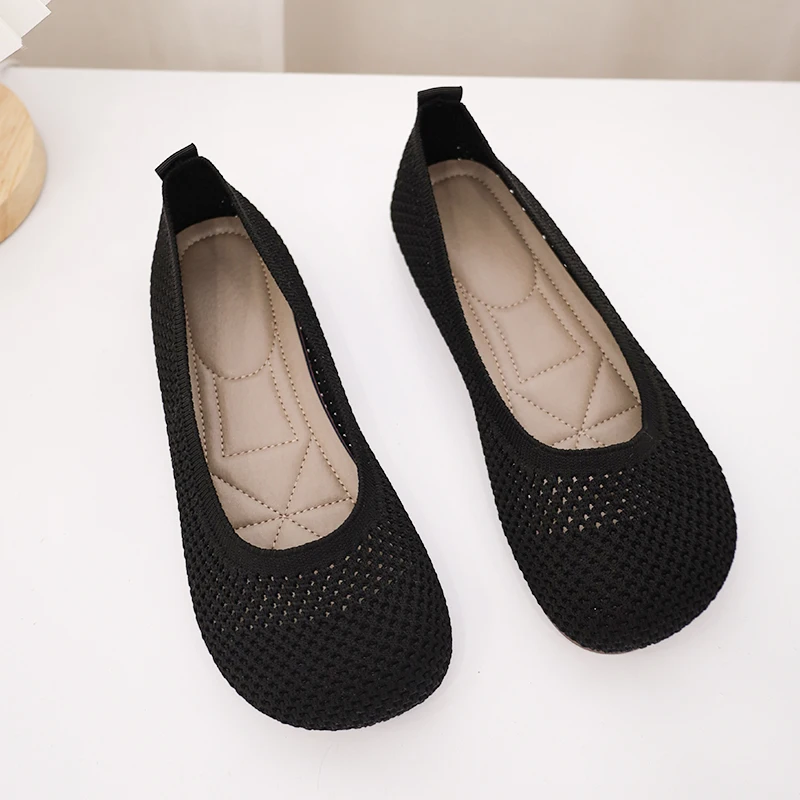 Women Breathable Mesh Flat Heel Shoes Spring/summer Casual Shoes Non-slip Ballet Flats Moccasins Loafers Shoes Zapatos De Mujer