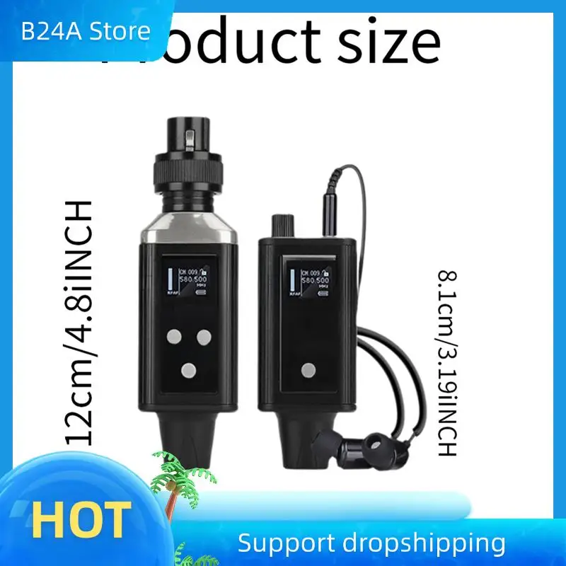 

B24A UHF Stereo Wireless Monitor System With 2 Receivers Portable Real-Time Earphones For Singer Band Rehearsal Performance