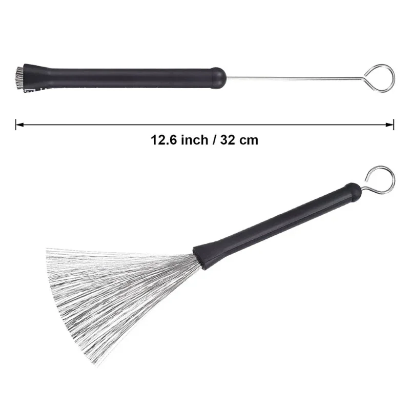 1PC Retractable Wavy Drum Brushes Telescopic Percussion Professional Wire Brushes Drumsticks Drum Accessories