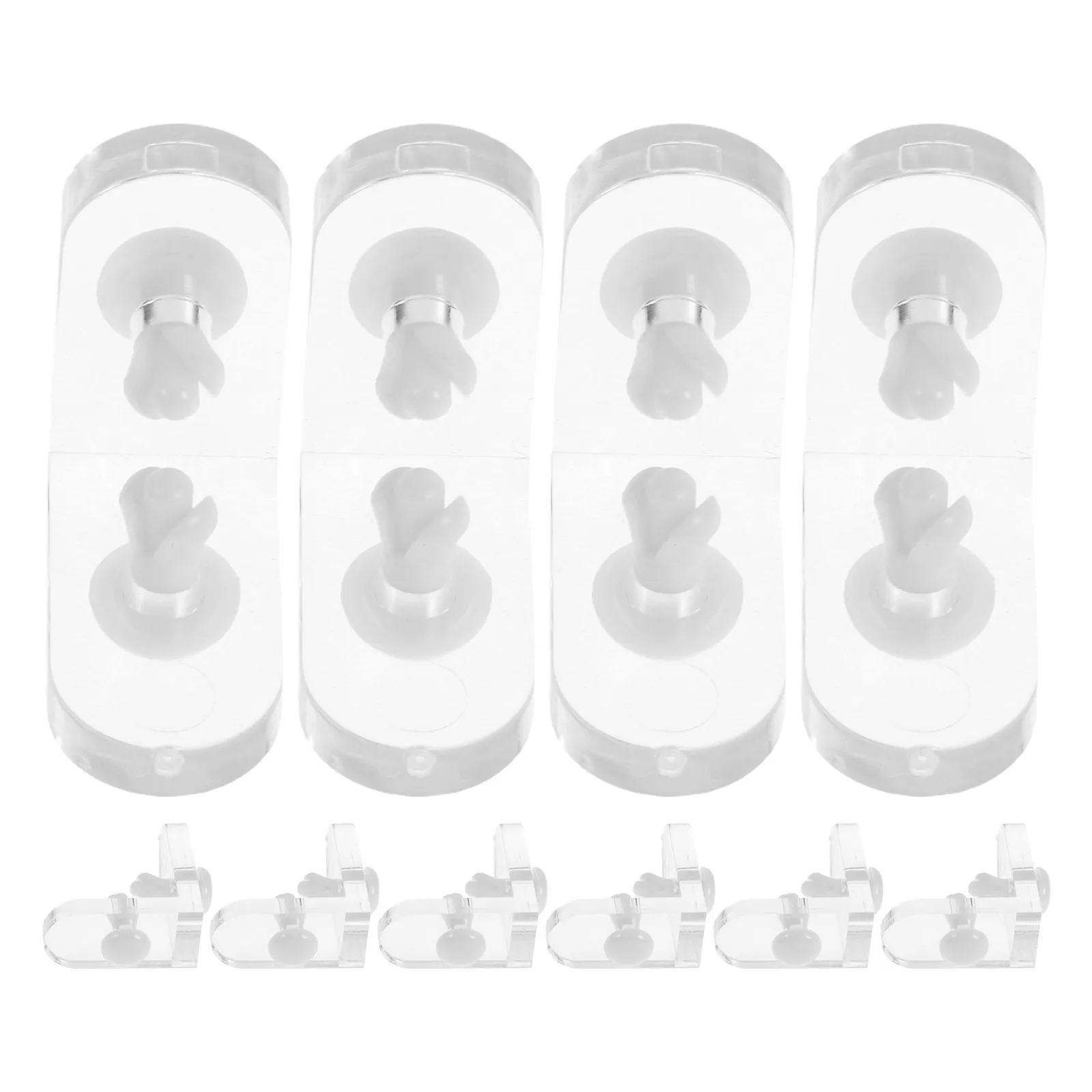 10Sets Acrylic Corner Brackets L-Shaped Clear Right Angle Bracket for Jewelry Watch Display Shelf Support Invisible