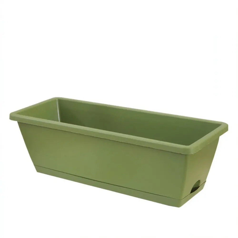 Thickened Plastic Planting Box Rectangular Flower Pot For Balcony Vegetable Herb Garden Succulent Nursery Container