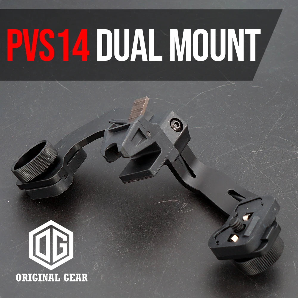 

Tactical NVG Mount For Two Single PVS14 Monoculars Night Vision Helmet Mounting Bracket Dual Adapter