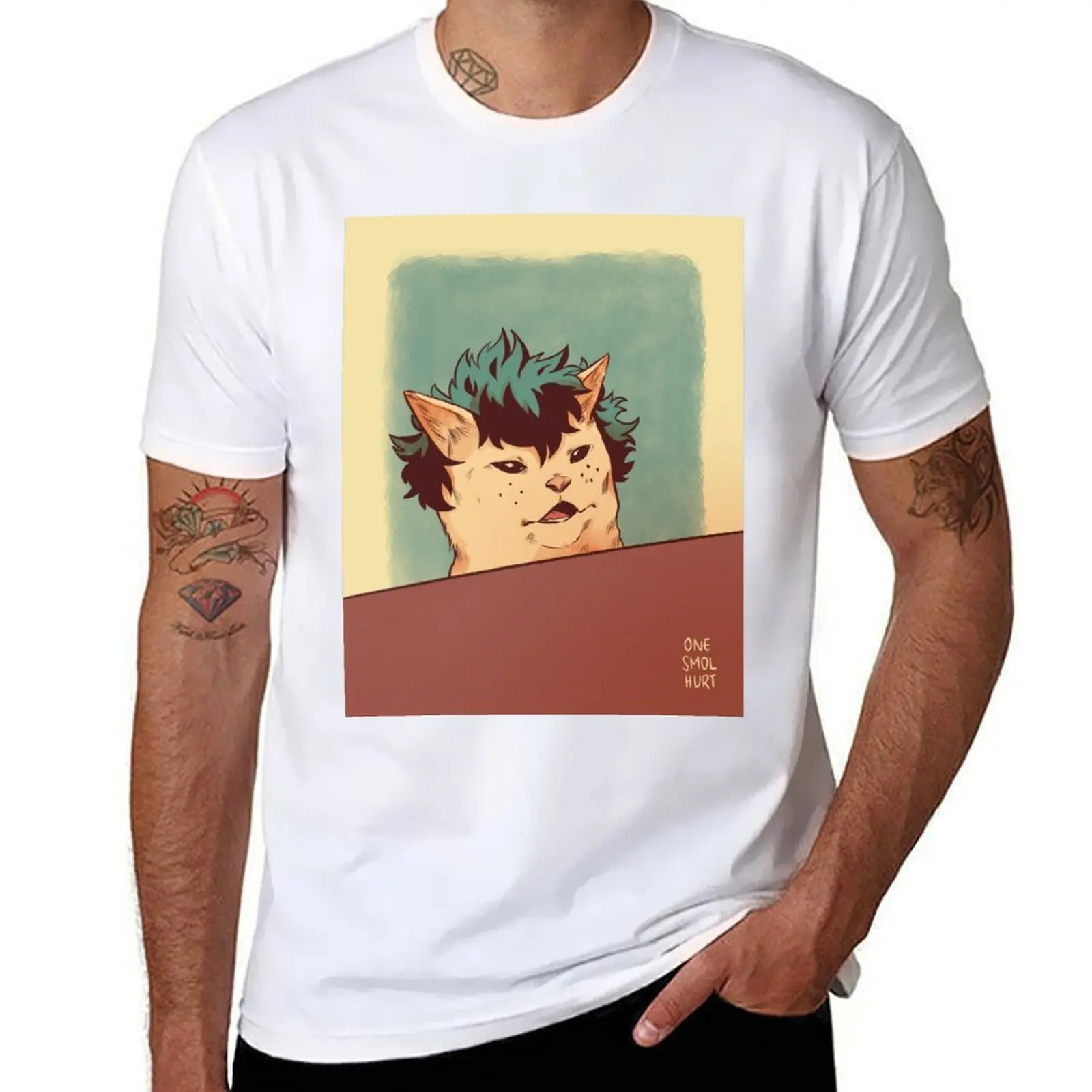 

Deku shirt cotton man man summer T-Shirt shirt t t men Cat cotton t 100% shirt