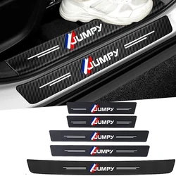 Per Citroen JUMPY Logo Car Door posteriore tronco davanzale soglia adesivi striscia nastro impermeabile in fibra di carbonio proteggi accessori per pellicole