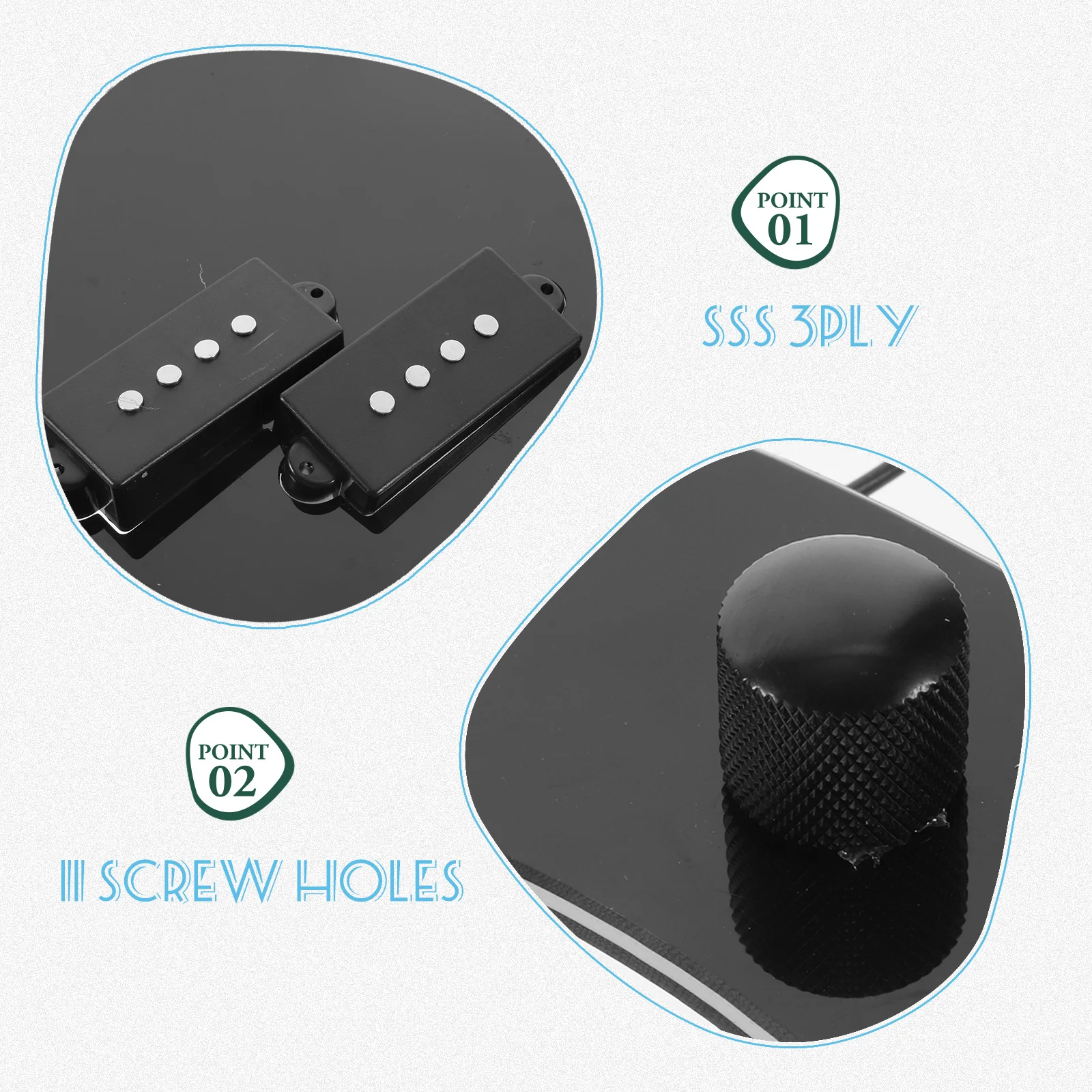 Bass Pickup Set 3 P…