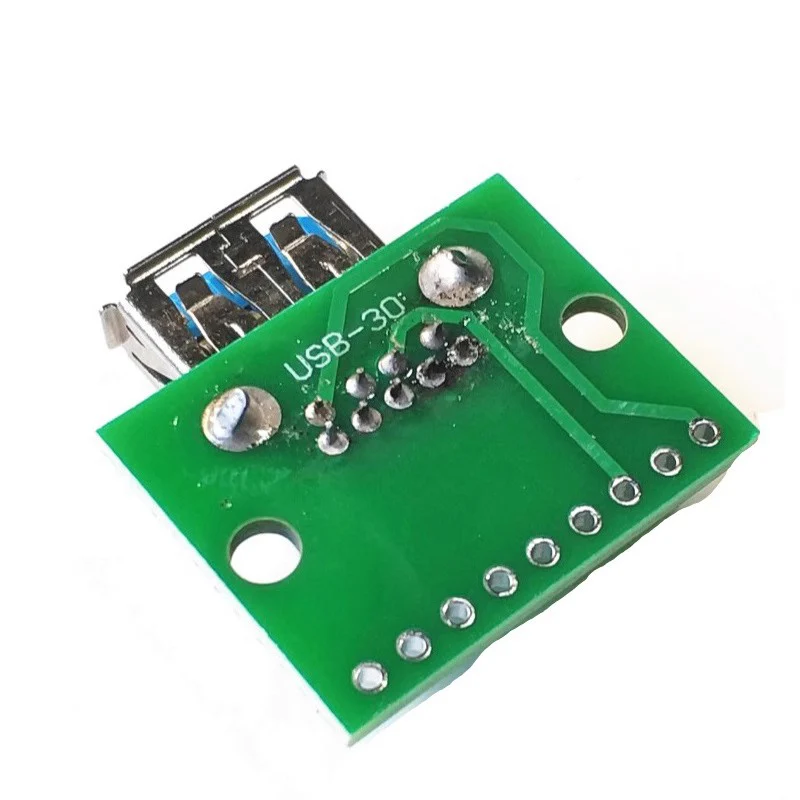 Женский разъем USB 3.0 к DIP PCB Женский разъем USB PCB Разъем USB PCB Разъем USB