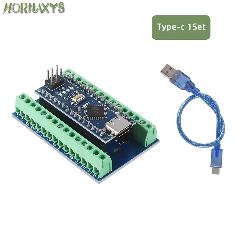 NANO V3.0 3.0 Controller Terminal Adapter Expansion Board NANO IO Shield Simple Extension Plate For Arduino AVR ATMEGA328P Cable - Image 5