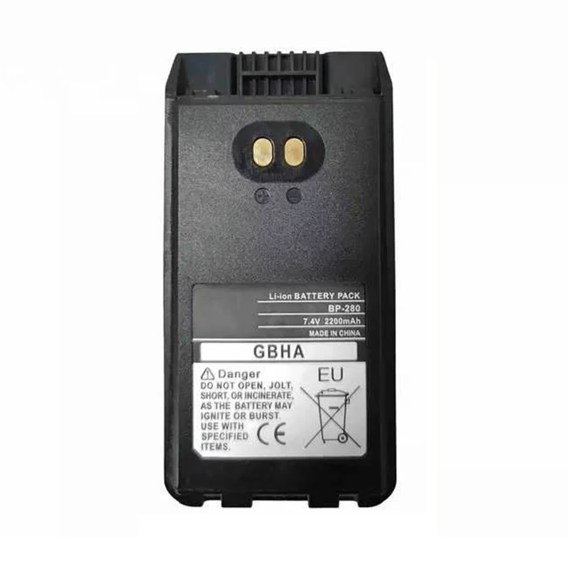 BP-280 Li-ion Battery 2450mAh Walkie Talkie Battery for ICOM IC-V88 IC-U88 F1000 F2000 F1000D F2000D F1000S F2000T Two Way Radio