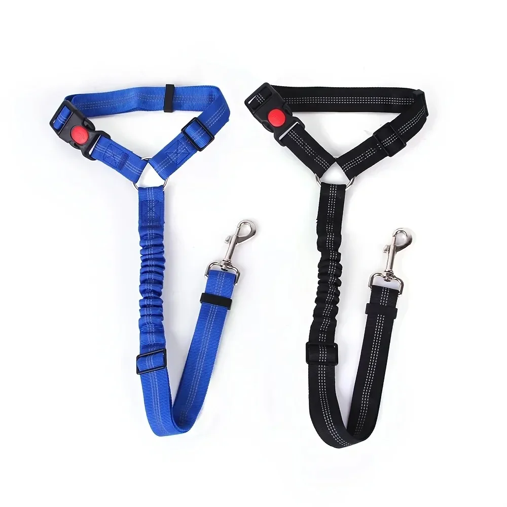 1pc Pet Dog Cat Seat Belts, Car Headrest Restraint Adjustable Safety Leads Vehicle Seatbelt Harness,Dog Accessories, Dog Harness