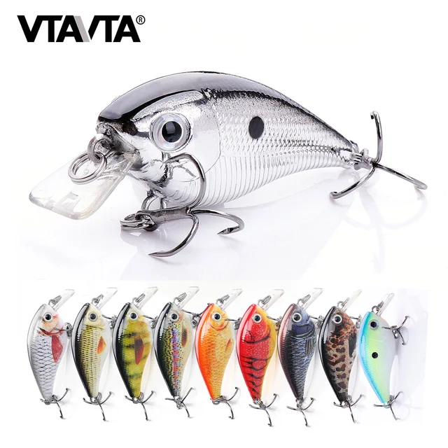 VTAVTA 5cm/7cm Crankbaits Fishing Lure Floating Wobblers for Pike Black Minnow Lures for Fishing Artificial Bait Fishing Tackle VTAVTA 5cm/7cm Crankbaits Fishing Lure Floating Wobblers for Pike Black Minnow Lures for Fishing Artificial Bait Fishing Tackle