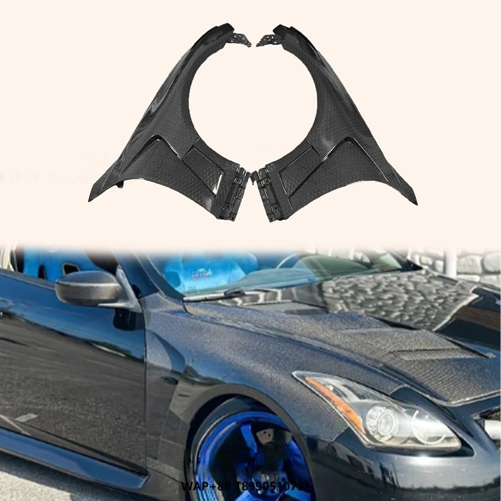 

2008-13 Infiniti G37 Q40 2-Door Coupe Vented Front Fender Carbon Fiber Honeycomb (No Light Hole)