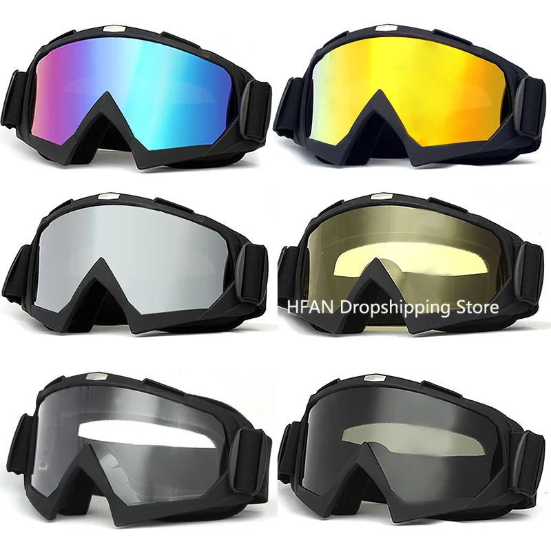 Skiing Goggles Windproof Cycling Motorcycle Goggles Winter Anti-Fog Snowboard Ski Glasses Ski Mask Tactical Goggle Sunglasses