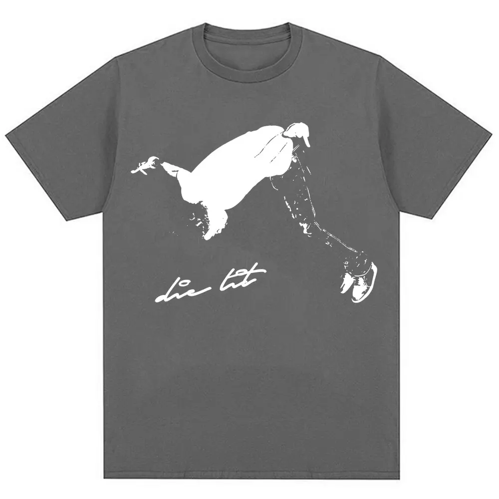 Rapper Playboi Carti Die Lit Garment Dyed T Shirts I Am Music Hip Hop Vintage Short Sleeve Men's Oversized Cotton Punk T-Shirts