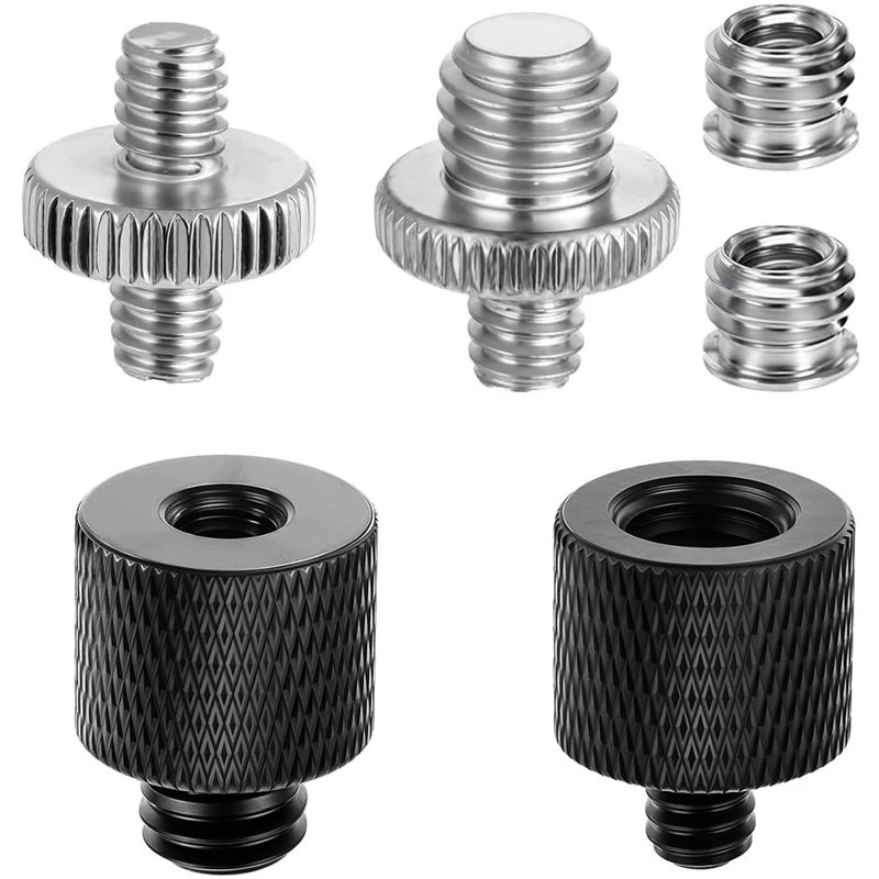 【PHONE ACCESSORY】6PCS Tripod Screw Adapter Threaded Converter 1/4 Male To 3/8 Female And 3/8 Male To 1/4 Female For Mic Camera