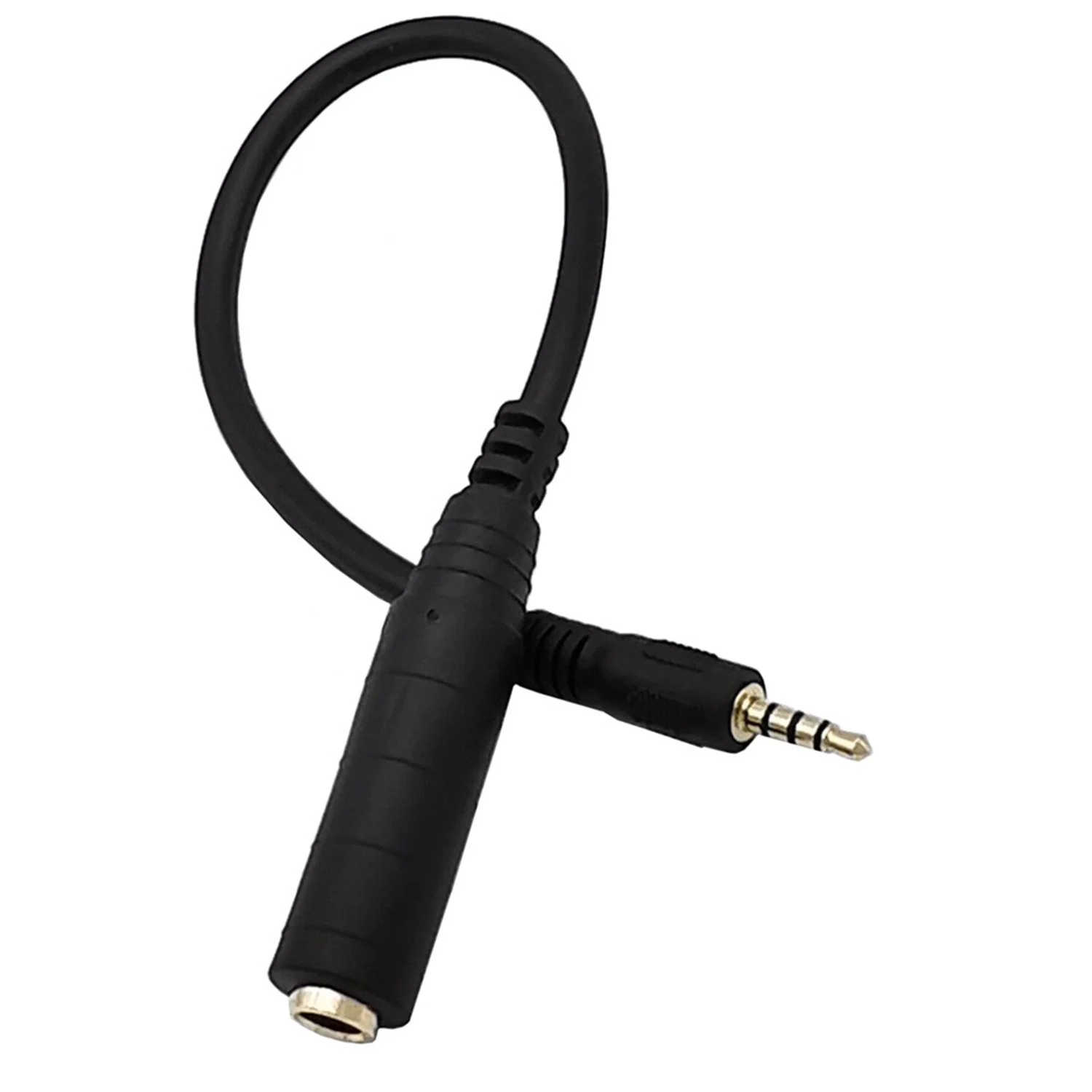 3.5mm TRRS 4 Pole Male to 6.35mm 1/4”Female Stereo Audio Adapter Converter Cable for Amplifiers, Guitars, Pianos, Home Theater
