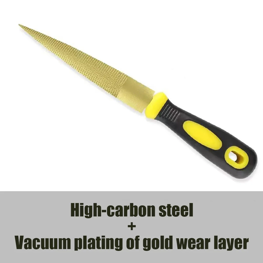 Golden wood file, woodworking polishing steel file, 4/6/8/10/12 inch polishing file, shaping logging file