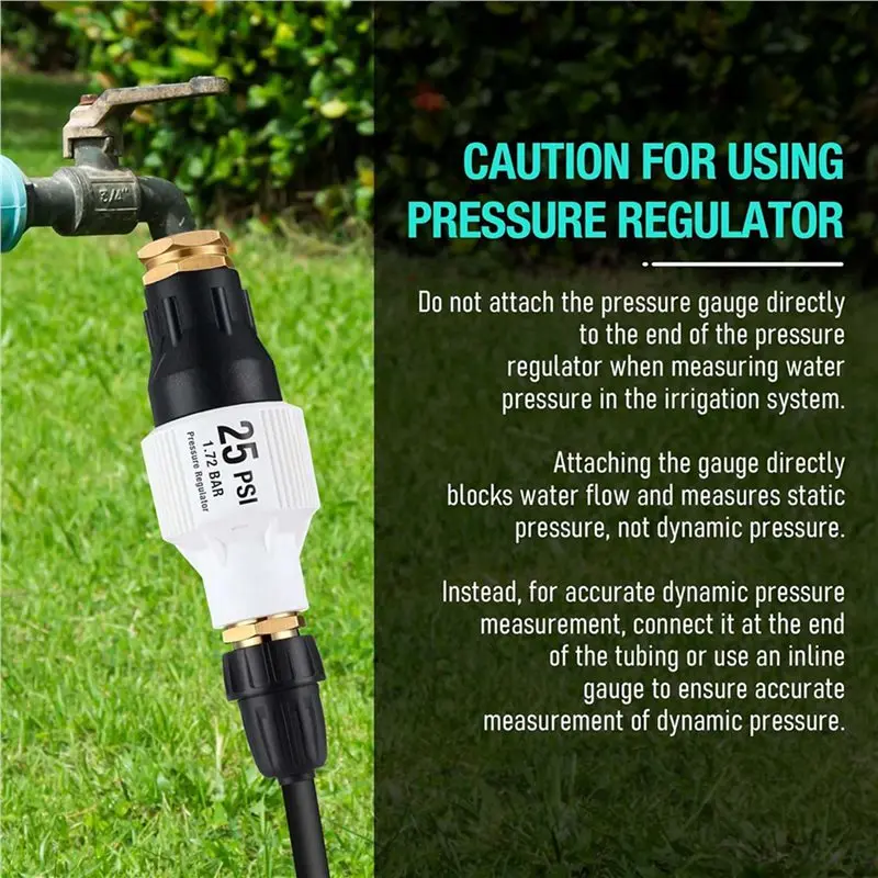 【Big deal】6 Pack 25Psi Drip Irrigation Pressure Regulator Kit, Water Backflow Preventer For 3/4Inch Garden/Faucet Hose
