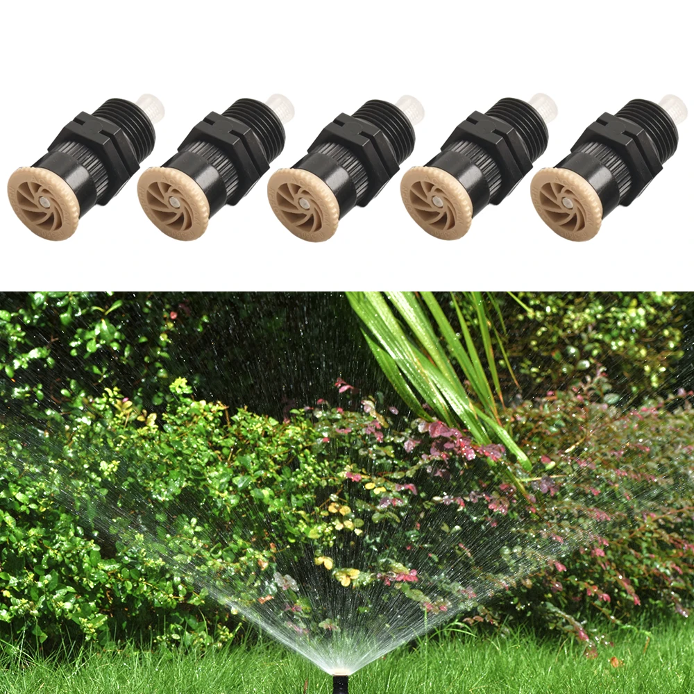 5Pcs Lawn Sprinklers - 360° Rotating Lawn Watering Heads with Adjustable, for Compatible with G1/2 Inch Male Threads