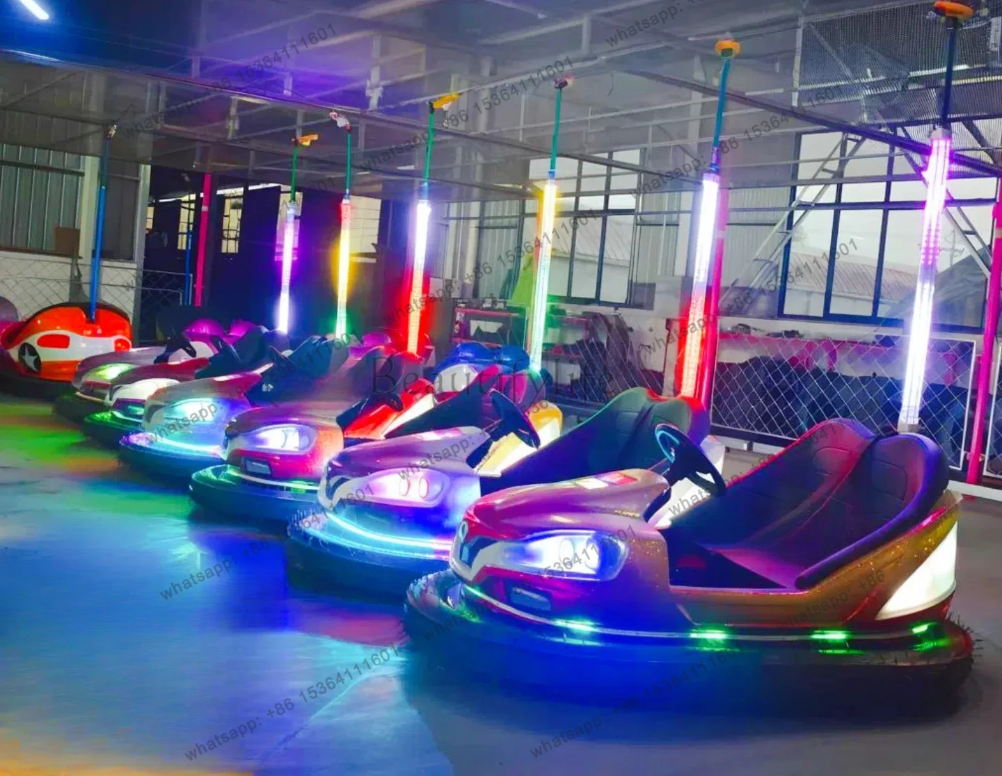 

54 New Skynet bumper car amusement mall outdoor square double battery ground network model
