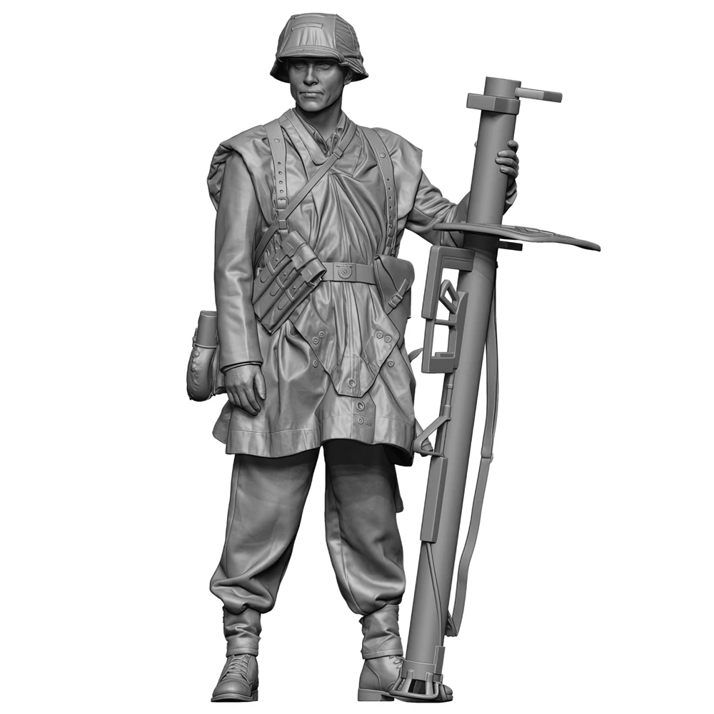 Resin Model figure soldier, 1/35 Panzer gunner, GK,  Military theme, Unassembled and unpainted kit