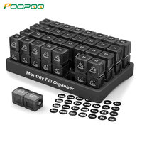 Monthly Pill Organizer 2 Times A Day, 31 Day Pills Box with AM PM Compartments, Large Monthly Medicine Organizer for Vitamins