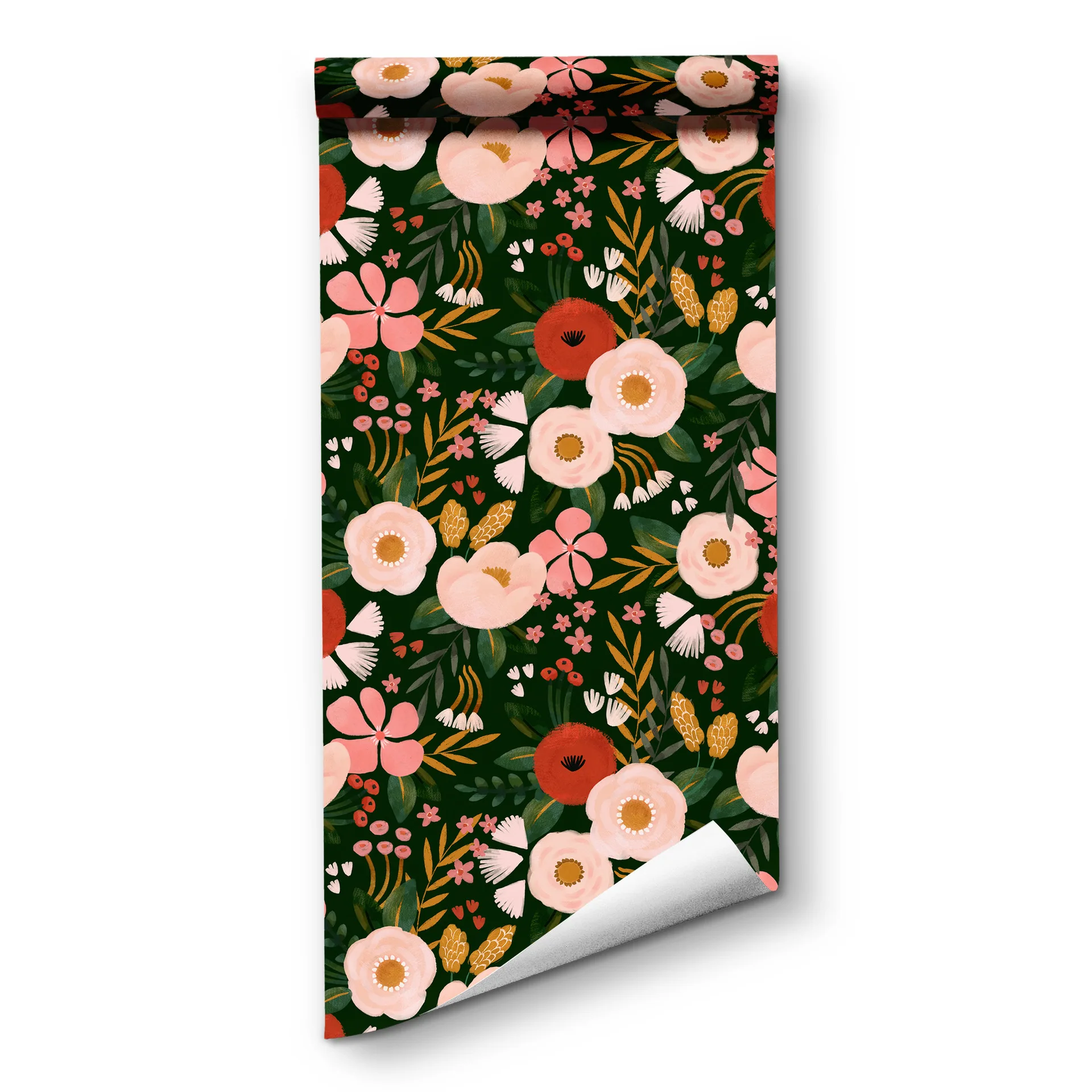 

Flower Peel and Stick Wallpaper Summer Floral PVC Waterproof Home Decor Self-adhesive Wall Paper Cabinet Sticker