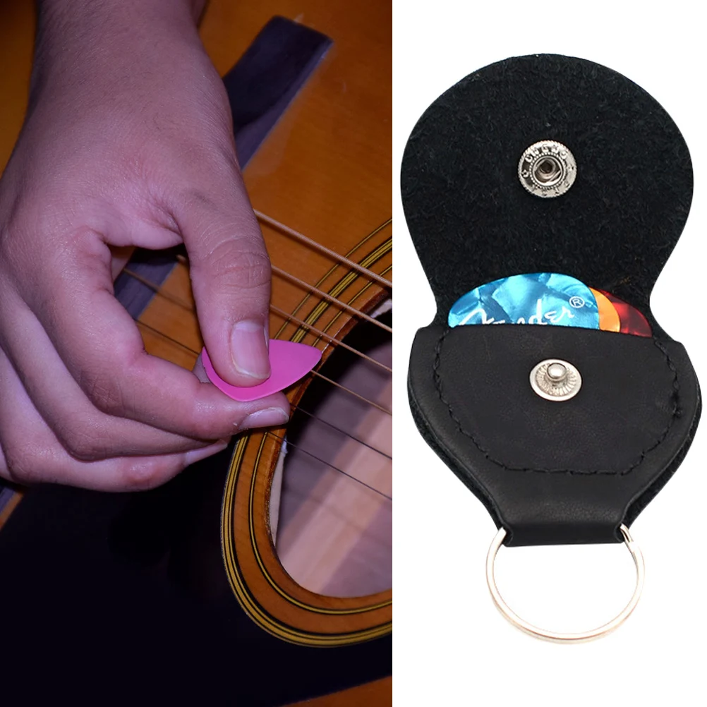 

4 Pcs Coat Hanger Pick Bag Guitar Ergonomic Protection Portable Plectrum Storage Holder