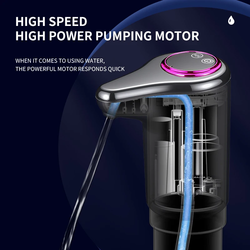 Water Dispenser Pump Drinking Water Dispenser USB Charging Water Jug Dispenser Pump Universal for Home Kitchen Office image 3
