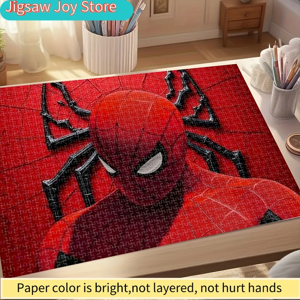 

Marvel 'Spider-Man',Puzzle, Miniature Creative Toy, Suitable for Fun Family Games, Finely Crafted, Wall Decoration, Thick And